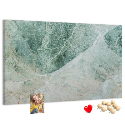 Panou de pluta Marmură verde cu vene delicate