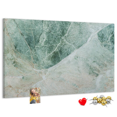 Panou de pluta Marmură verde cu vene delicate