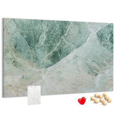 Panou de pluta Marmură verde cu vene delicate