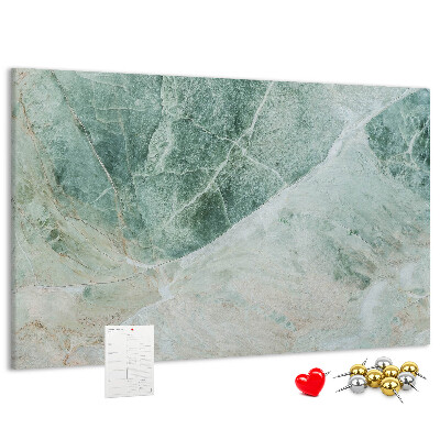 Panou de pluta Marmură verde cu vene delicate