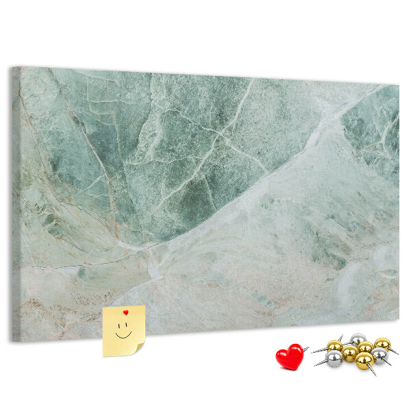 Panou de pluta Marmură verde cu vene delicate