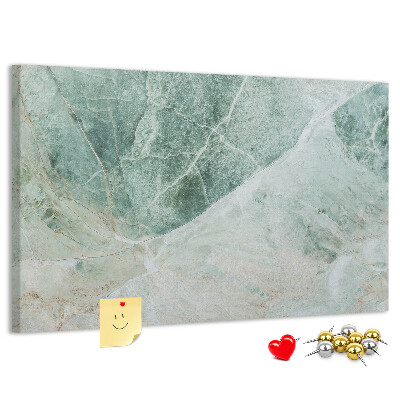 Panou de pluta Marmură verde cu vene delicate