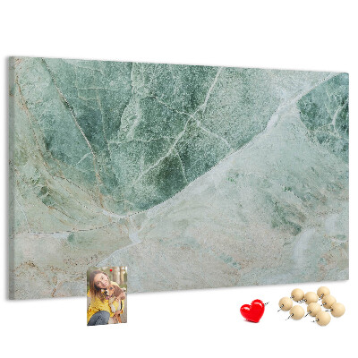 Panou de pluta Marmură verde cu vene delicate