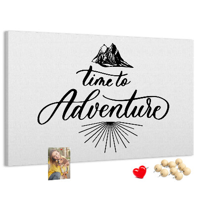 Panou de pluta Timp pentru o aventură la munte