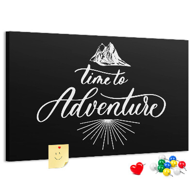 Panou din pluta Timp pentru o aventură la munte