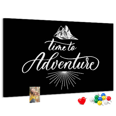 Panou din pluta Timp pentru o aventură la munte