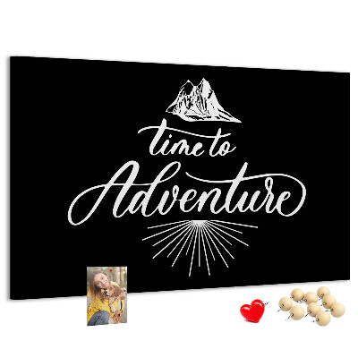 Panou din pluta Timp pentru o aventură la munte