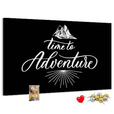 Panou din pluta Timp pentru o aventură la munte