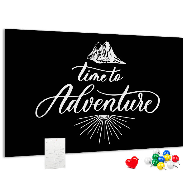 Panou din pluta Timp pentru o aventură la munte