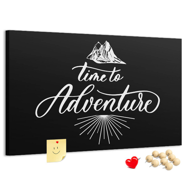 Panou din pluta Timp pentru o aventură la munte