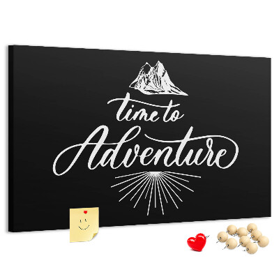 Panou din pluta Timp pentru o aventură la munte