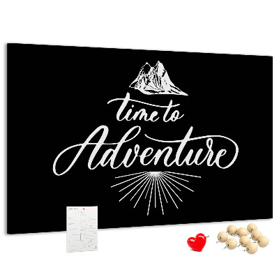 Panou din pluta Timp pentru o aventură la munte