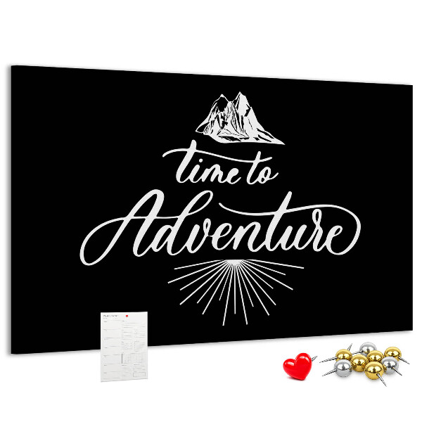 Panou din pluta Timp pentru o aventură la munte