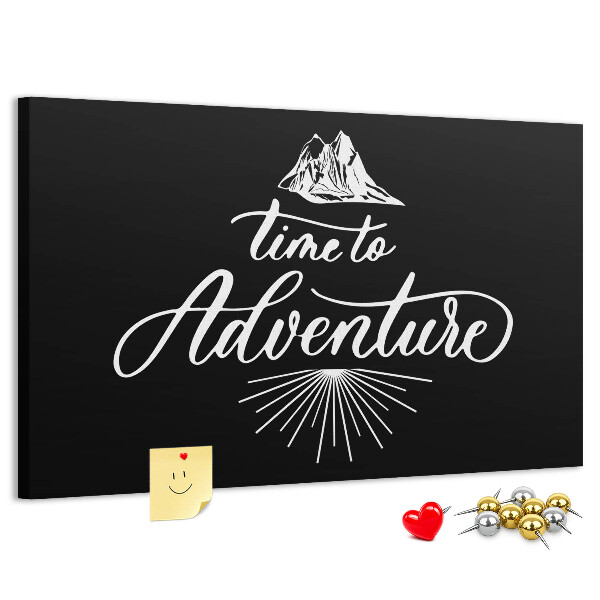 Panou din pluta Timp pentru o aventură la munte