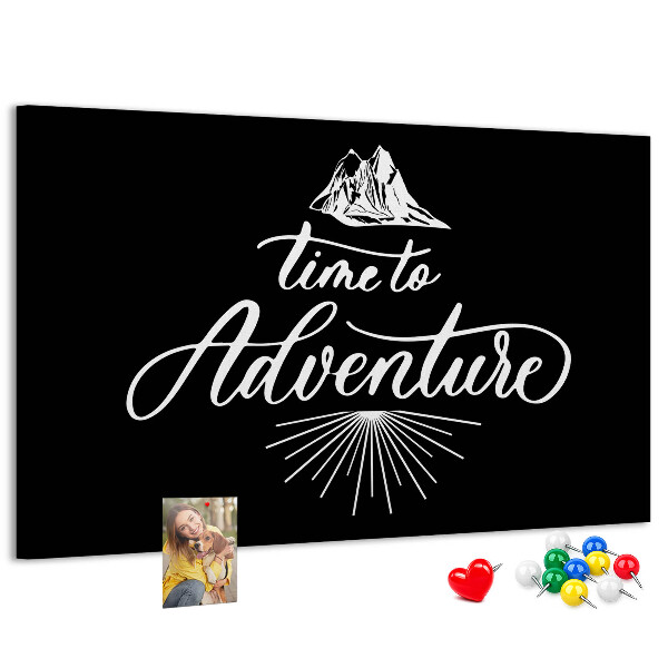 Panou din pluta Timp pentru o aventură la munte