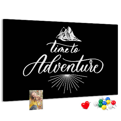 Panou din pluta Timp pentru o aventură la munte