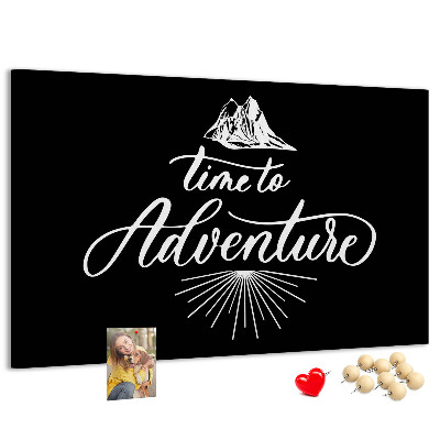 Panou din pluta Timp pentru o aventură la munte