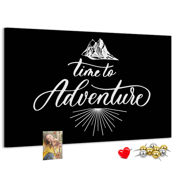 Panou din pluta Timp pentru o aventură la munte