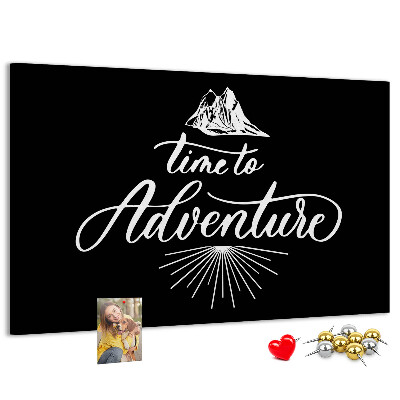 Panou din pluta Timp pentru o aventură la munte