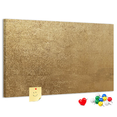 Panou de pluta Textură aurie cu stil minimalist.
