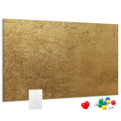 Panou de pluta Textură aurie cu stil minimalist.