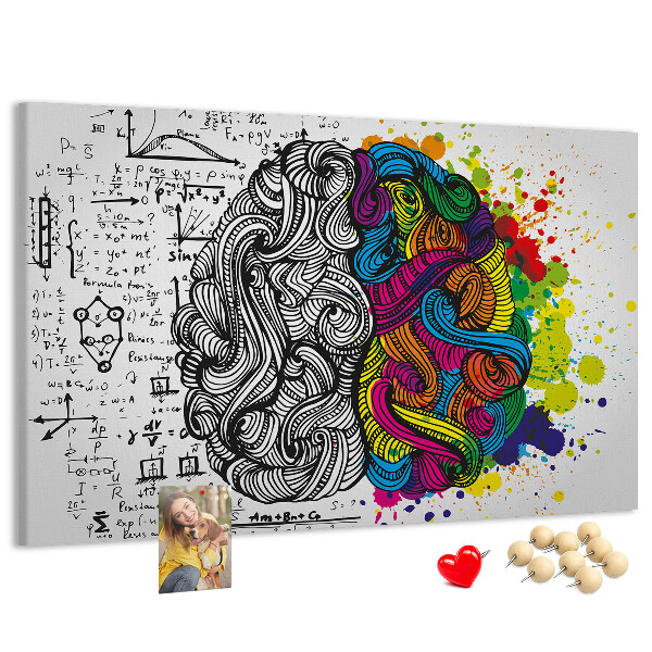 Panou din pluta Creierul și creativitatea într-o armonie colorată