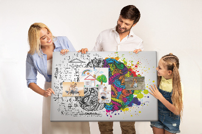 Panou din pluta Creierul și creativitatea într-o armonie colorată