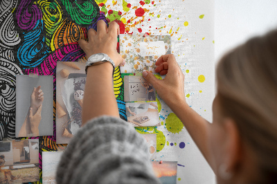 Panou din pluta Creierul și creativitatea într-o armonie colorată