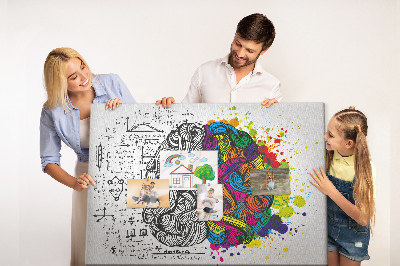Panou din pluta Creierul și creativitatea într-o armonie colorată