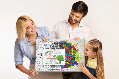 Panou din pluta Creierul și creativitatea într-o armonie colorată