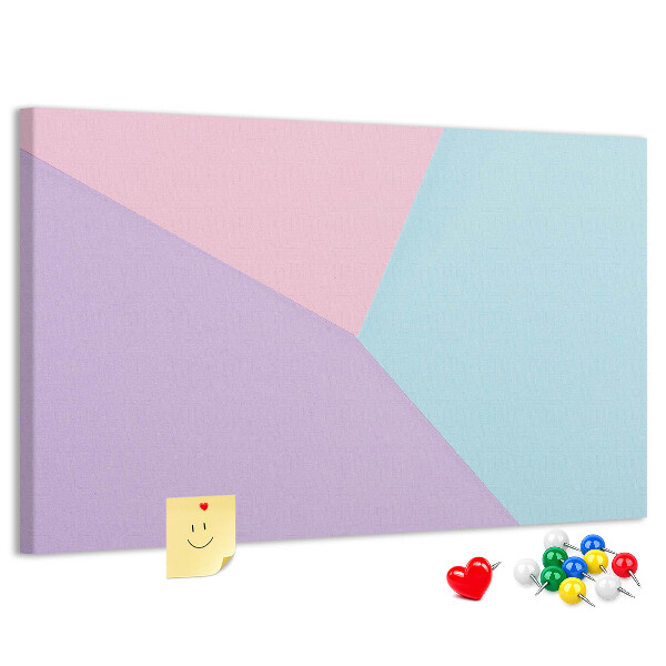 Panou din pluta Geometria formelor pastelate în culori.