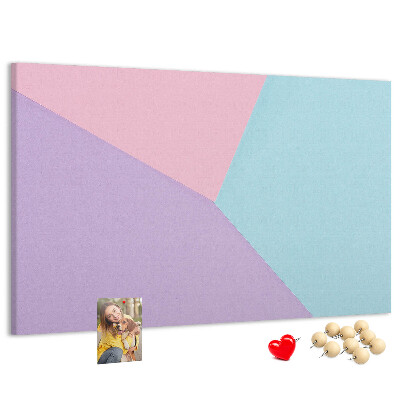 Panou din pluta Geometria formelor pastelate în culori.