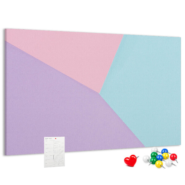 Panou din pluta Geometria formelor pastelate în culori.