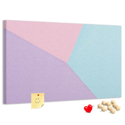 Panou din pluta Geometria formelor pastelate în culori.