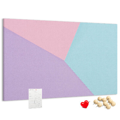 Panou din pluta Geometria formelor pastelate în culori.