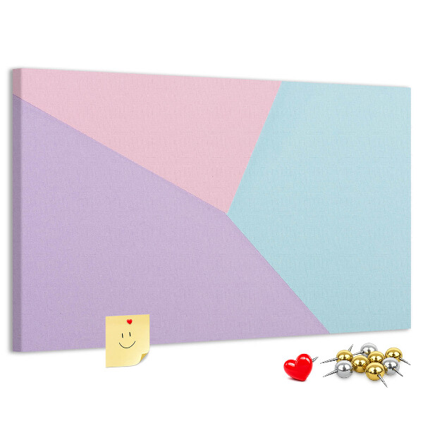 Panou din pluta Geometria formelor pastelate în culori.