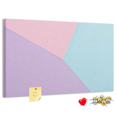 Panou din pluta Geometria formelor pastelate în culori.