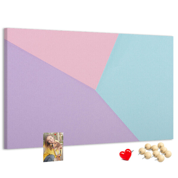 Panou din pluta Geometria formelor pastelate în culori.