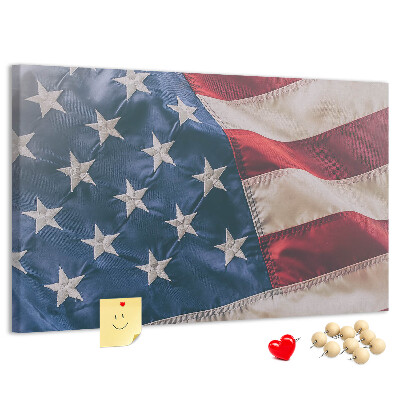 Panou din pluta Steagul american cu stele proeminente.