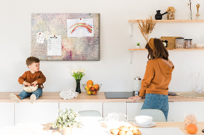 Panou din pluta Stropi pastelate delicate de culoare pe fundal
