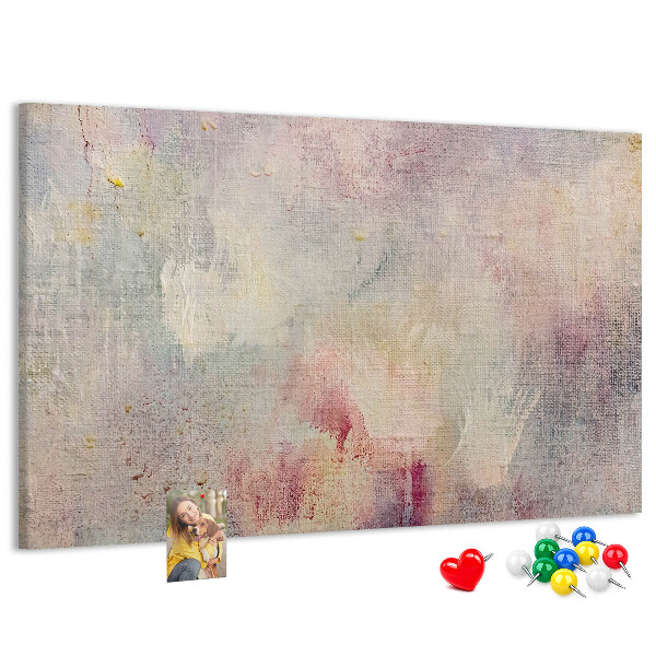 Panou din pluta Stropi pastelate delicate de culoare pe fundal