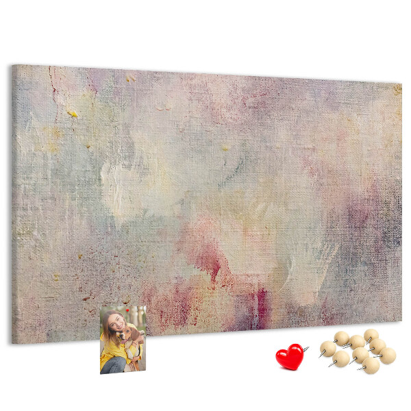 Panou din pluta Stropi pastelate delicate de culoare pe fundal