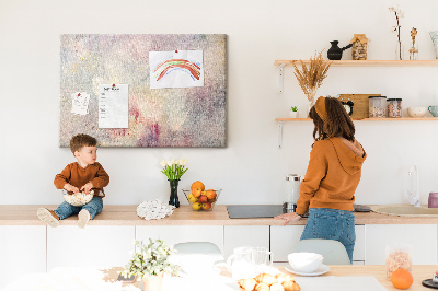 Panou din pluta Stropi pastelate delicate de culoare pe fundal