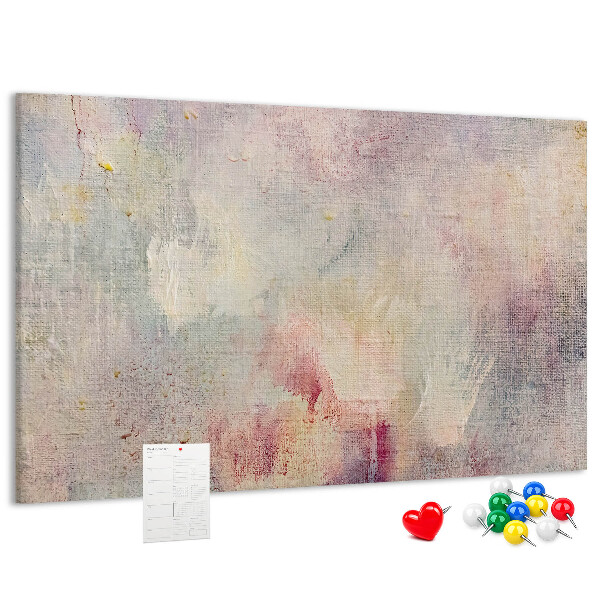 Panou din pluta Stropi pastelate delicate de culoare pe fundal