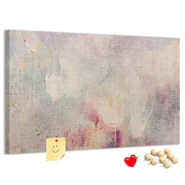 Panou din pluta Stropi pastelate delicate de culoare pe fundal