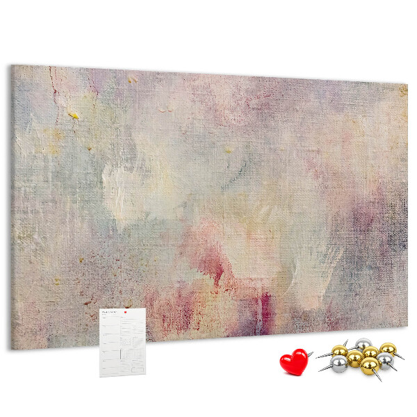 Panou din pluta Stropi pastelate delicate de culoare pe fundal