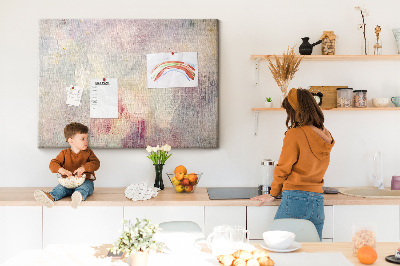 Panou din pluta Stropi pastelate delicate de culoare pe fundal