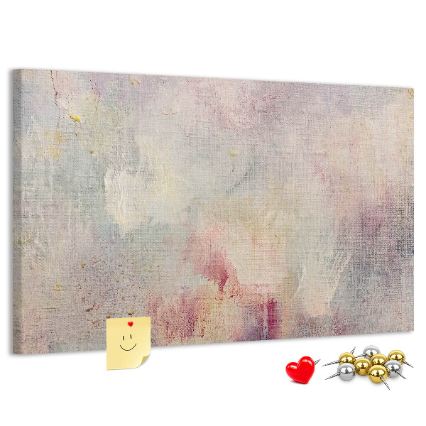 Panou din pluta Stropi pastelate delicate de culoare pe fundal