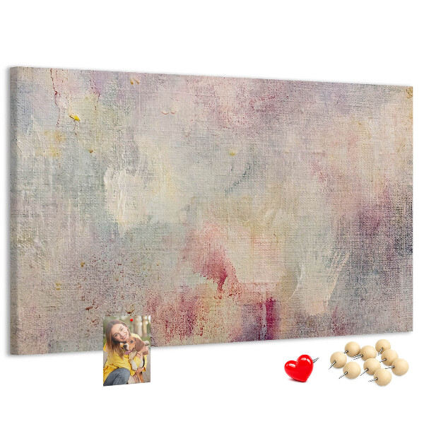 Panou din pluta Stropi pastelate delicate de culoare pe fundal