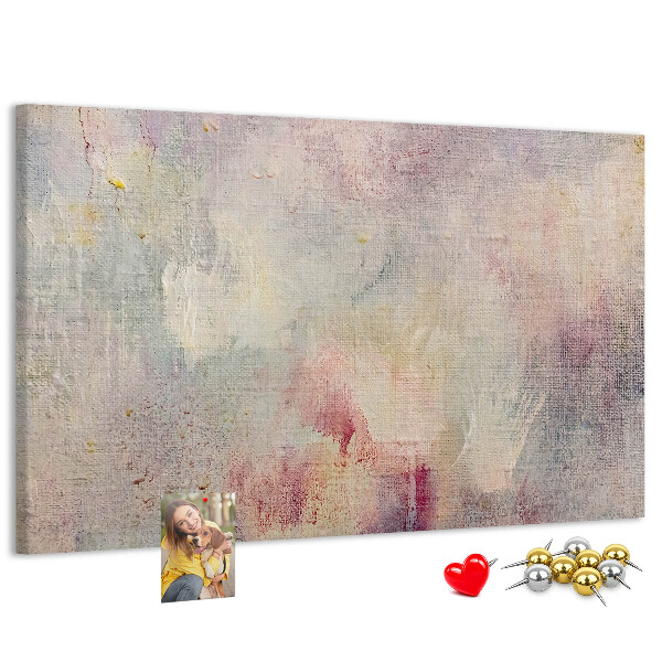 Panou din pluta Stropi pastelate delicate de culoare pe fundal